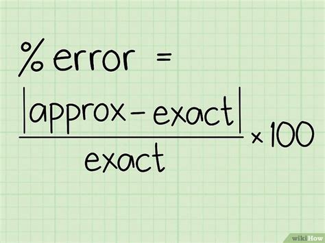 Cómo Calcular El Porcentaje De Error 7 Pasos