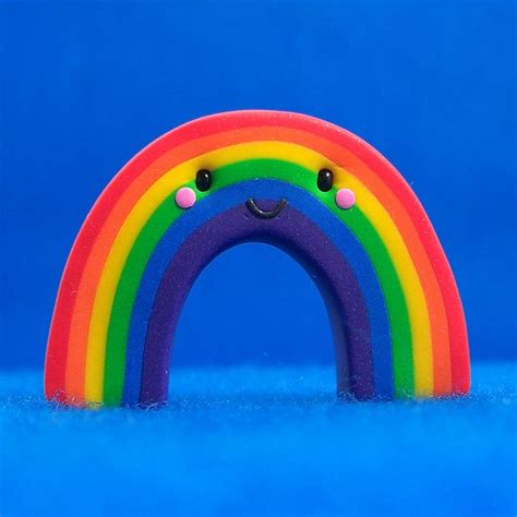 Kawaii Rainbow Rainbow Art Rainbow Polymer Crafts
