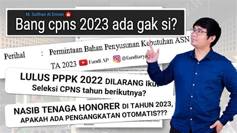 Info Terbaru Cpns 2023 Pppk 2022 And Penghapusan Tenaga Honorer Youtube