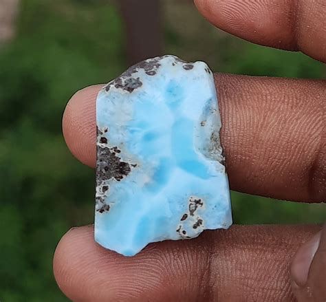 Natural Gemstone Larimar Rough Loose Gemstone Amazing Larimar Etsy