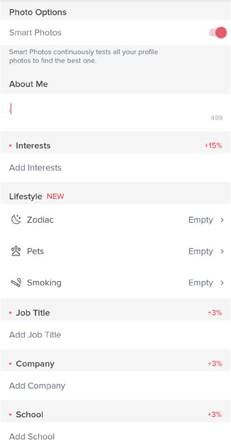 Tinder Profile Template Bio Questions And More