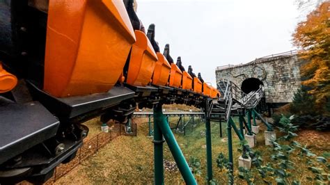 Verbolten Dark Forest Roller Coaster 4k Pov Busch Gardens Va Youtube