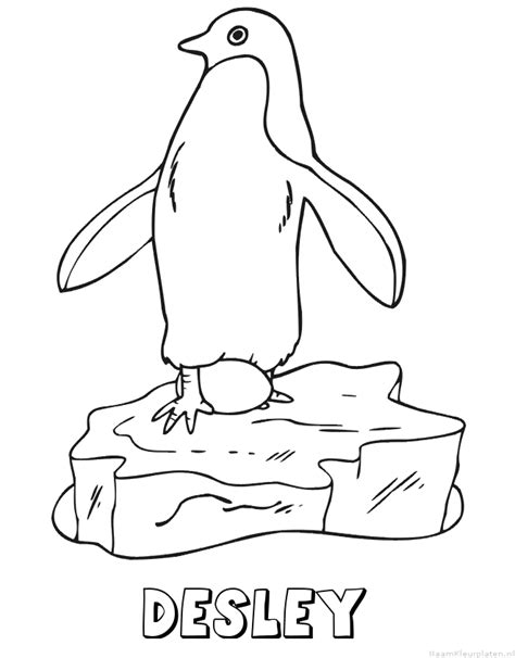 Desley Pinguin Naam Kleurplaat