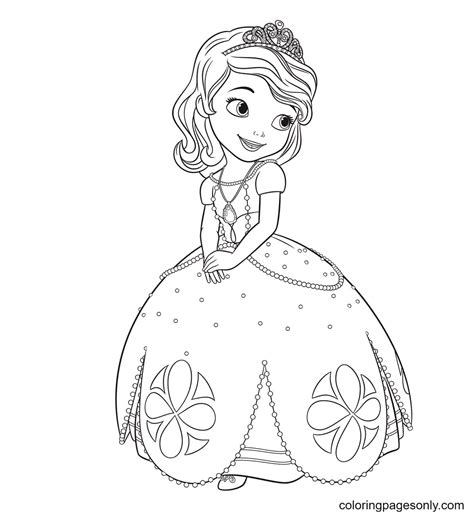 Princess Sofia Printable Coloring Page Free Printable Coloring Pages