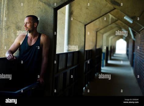File Pics Pretoria South Africa Blade Runner Oscar Pistorius On