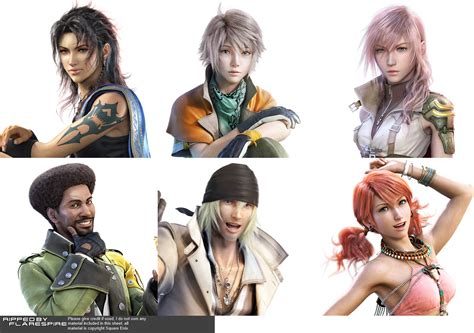Playstation 3 Final Fantasy 13 Character Portraits The Spriters