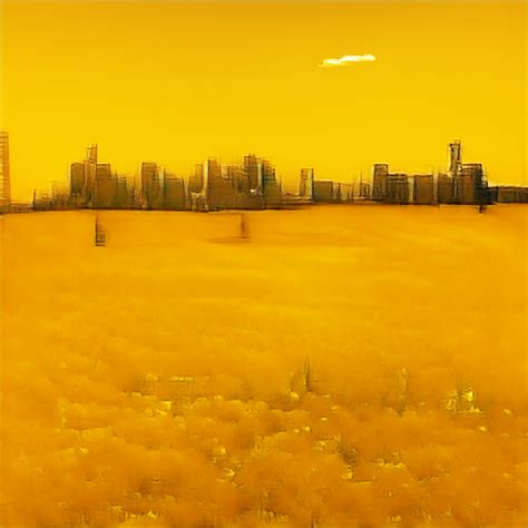 City With Yellow Sky Rdeepdream