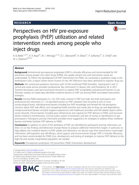 pdf perspectives on hiv pre exposure prophylaxis prep utilization and related intervention