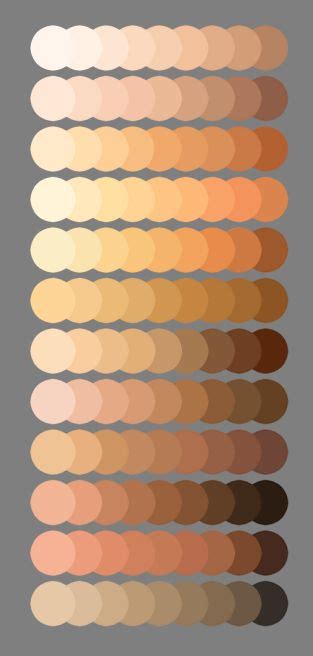 My Skintones By Lily Fu Palette Art Skin Color Palette Digital Art Tutorial