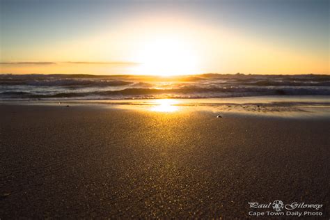 Sunset Beach Sand Cape Town Daily Photo