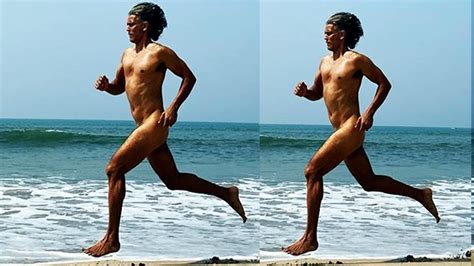 Birthday Suit Milind Soman Bares It All As He Enjoys A Naked Run On