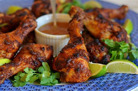 Crispy Tandoori Chicken Drumsticks with Mango Chutney ...