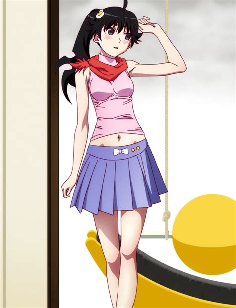 Anime Anime Girls Skirt Film Stills Monogatari Series Araragi Karen White Skin Hd Phone