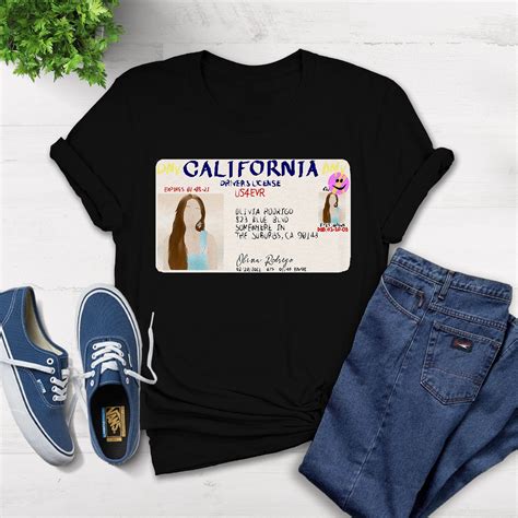 Olivia Rodrigo Drivers License Shirt California Drivers Etsy