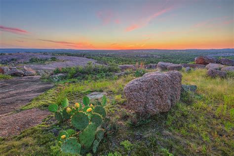 Summer Sunset From Enchanted Rock State Natural Area 4 Photograph By
