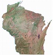 Wisconsin State Map - Places and Landmarks - GIS Geography