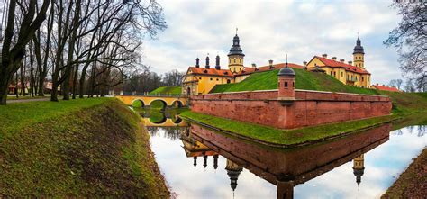 Walls Of Nesvizh Castle In Belarus Stock Image Image Of Castle Trees