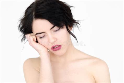 Emotion Face Tired Woman Sleep Deprivation Fatigue Stock Image Image