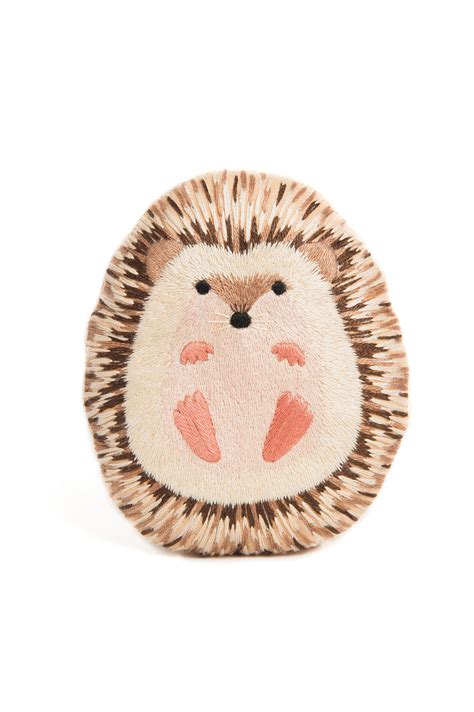 Hedgehog Embroidery Kit Etsy Hedgehog Art Rock Painting Designs