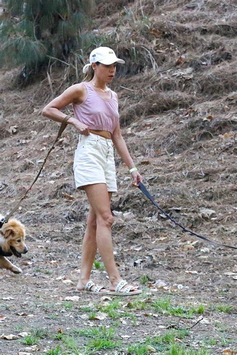 Aubrey Plaza Braless And See Through Walking Her Dogs 2