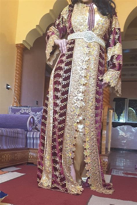 royal moroccan kaftan for wedding velvet takchita for women etsy moroccan dress dresses