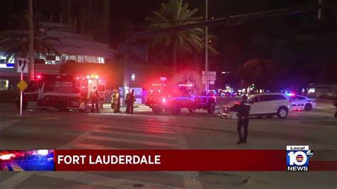 Police Investigating Multi Vehicle Crash In Fort Lauderdale Youtube