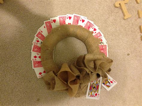 Playing Card Wreath Playing Card Crafts Card Craft Crafts