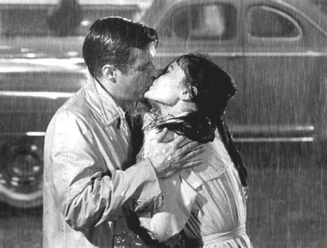 Audrey Hepburn Kiss In The Rain 8x10 Glossy Photo Picture Romantic