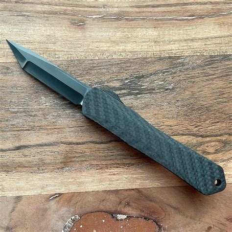 Heretic Knives Custom Manticore S Tanto Carbon Fiber Handle Hand Ground