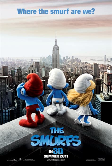 The Smurfs 3d Movie Poster Wallpapers ~ Cartoon Wallpapers