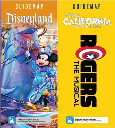 New Dca Map Debut Of “rogers The Musical” Disneyland Resort Guide