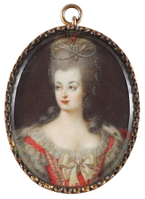 Portrait Of Queen Marie Antoinette Of Fr Artiste Inconnu En