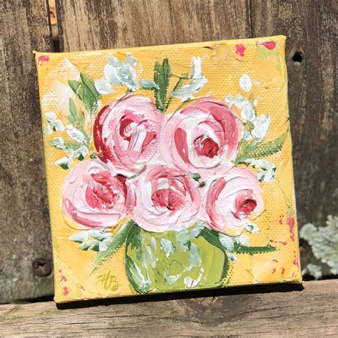 Floral Painting Shop Original Art By Haleybdesigns On Etsy Artist