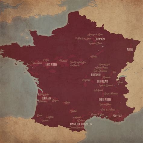 Wine Tasting In France Map Map Of World
