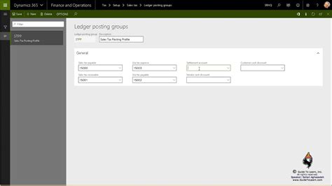Setup Sales Tax In Microsoft Dynamics 365 For Finance And Operations