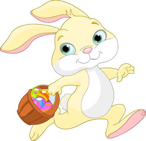 423 transparent png illustrations and cipart matching easter bunny cartoon. Clipart - Easter Bunny With Basket
