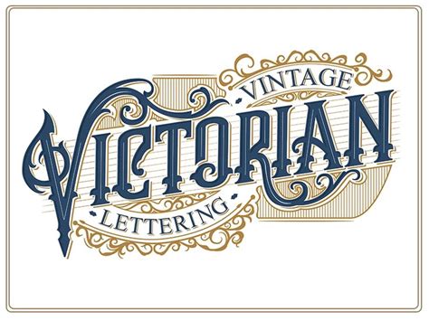 Vintage Victorian Lettering Vintage Typography Design Victorian