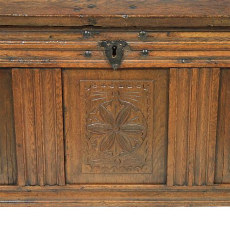 Belgian Carved Oak Trunk Ski Country Antiques And Home