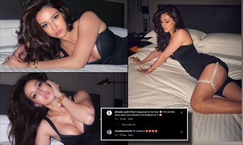 Hot Sexy Sensuous Disha Patani Stuns In Black Satin Nightwear