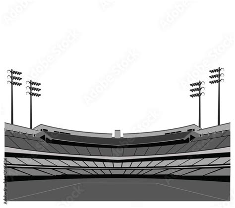 Stadium Background Vector Illustration Stock Image And Royalty