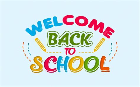 Premium Vector Welcome Come Back To School Lettering Text Effect