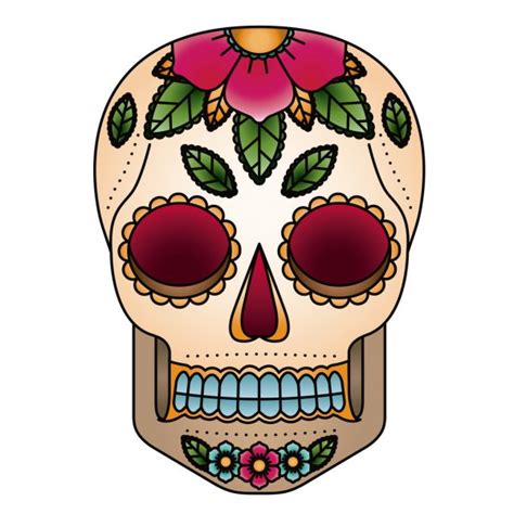frame with mexican skull girl — stock vector © rvvlada 32476719