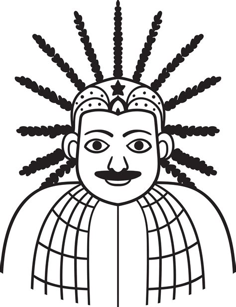 Ondel ondel aka Indonesian Traditional Mascot 7946017 Vector Art at