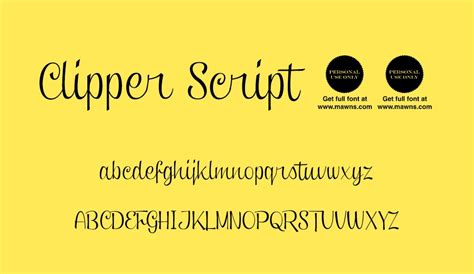 Clipper Script Free Font