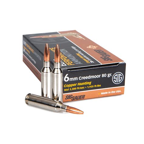 Sig Sauer Introduces 6mm Creedmoor Elite Copper Hunting Ammunition