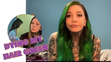 Dying My Hair Green Again Youtube