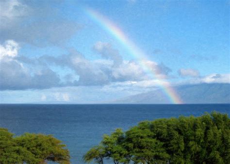 Rainbow Over Maui Painting By Danny Smythe Fine Art America