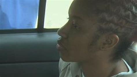 Brittney Norwood In The Back Seat Of A Sheriffs Cruiser Leaving The