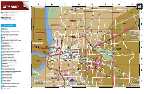 Mapas Detallados De Memphis Para Descargar Gratis E Imprimir