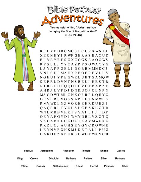 Free Bible Activities For Kids Word Search Puzzles Bible Stories And
